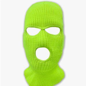 Neon Yellow Full-Face Ski Mask